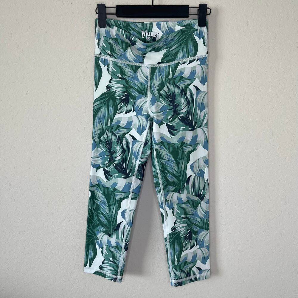 Show Me Your Mumu Carly Cropped Legging Tropical Print Mumu Moves - Size Small
